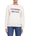 Wildfox Champ Ski Charlie Oversized Fit Sweatshirt In White