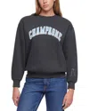 Wildfox Champagne Charlie Oversized Fit Sweatshirt In Gray