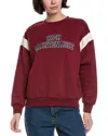 Wildfox High Main V Charlie Oversized Fit Sweatshirt In Brown