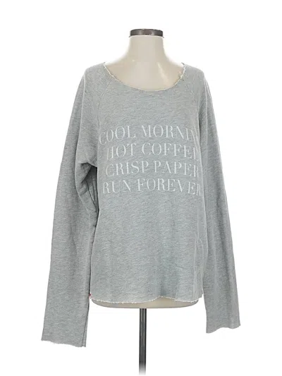 Pre-owned Wildfox Long Sleeve T-shirt In Gray