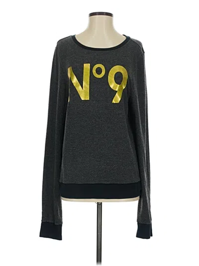 Pre-owned Wildfox Long Sleeve T-shirt In Gray