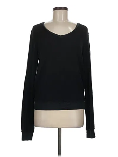 Pre-owned Wildfox Long Sleeve T-shirt In Black