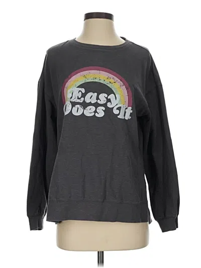 Pre-owned Wildfox Long Sleeve T-shirt In Gray