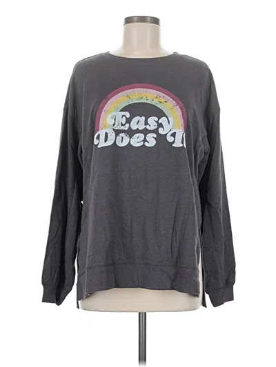 Pre-owned Wildfox Long Sleeve T-shirt In Gray