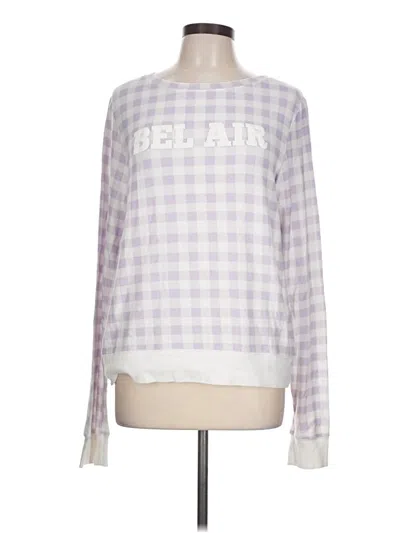 Pre-owned Wildfox Long Sleeve T-shirt In Purple