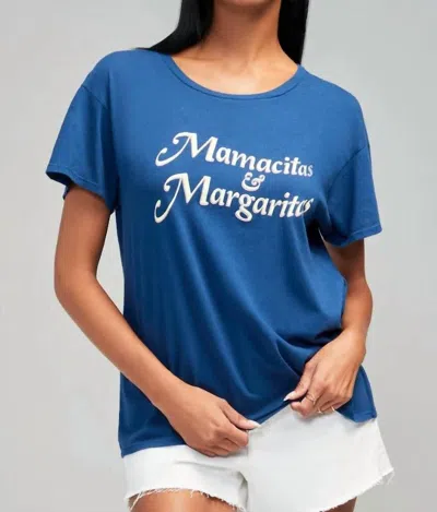 Wildfox Margs & Mamas Manchester Tee In Blue