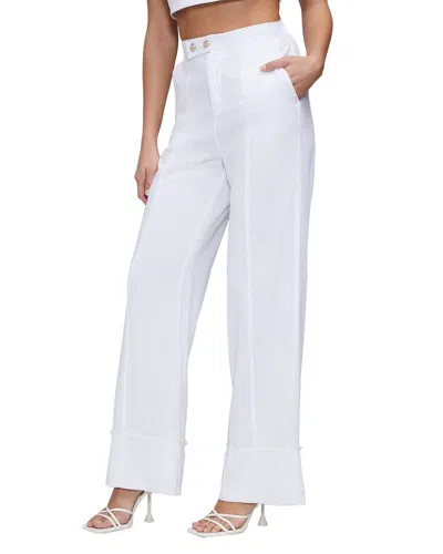 Wildfox Odessa Linen-blend Trouser In White