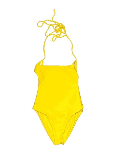 Pre-owned Wildfox One Piece Swimsuit In Yellow