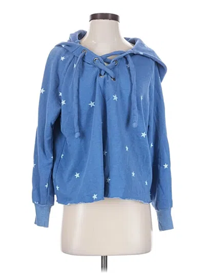 Pre-owned Wildfox Pullover Hoodie In Blue