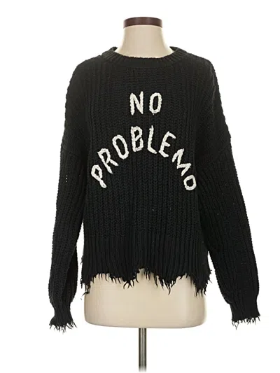 Pre-owned Wildfox Pullover Sweater In Black