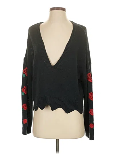 Pre-owned Wildfox Pullover Sweater In Black