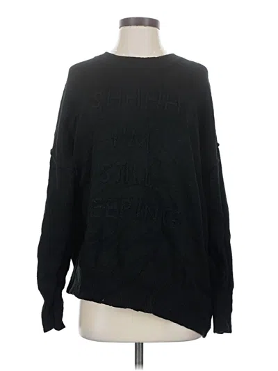 Pre-owned Wildfox Pullover Sweater In Black