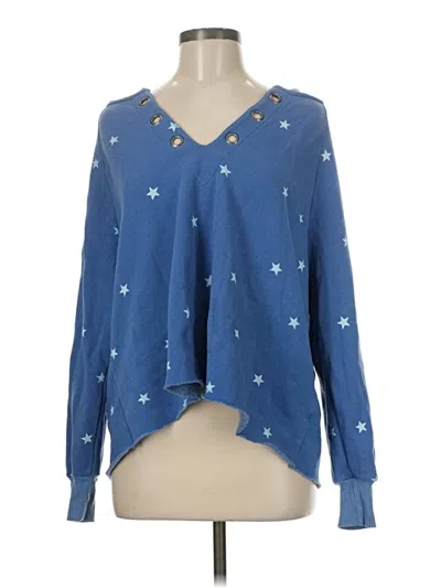 Pre-owned Wildfox Pullover Sweater In Blue