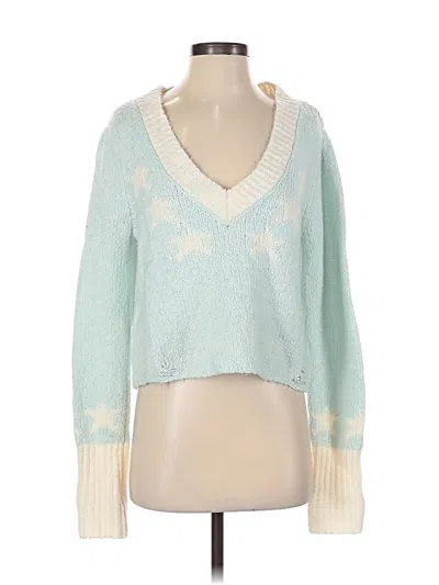 Pre-owned Wildfox Pullover Sweater In Blue