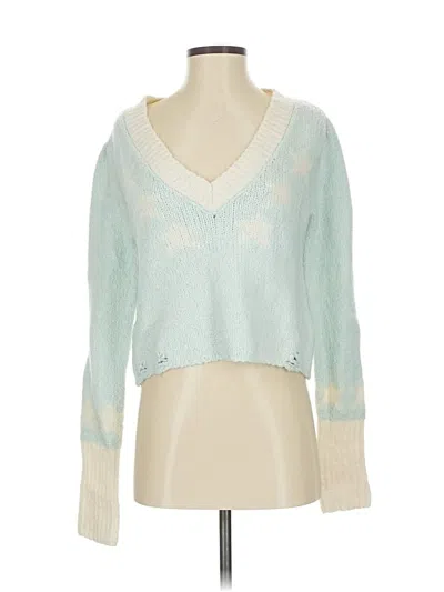 Pre-owned Wildfox Pullover Sweater In Blue