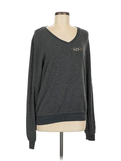 Pre-owned Wildfox Pullover Sweater In Gray