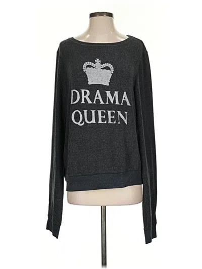 Pre-owned Wildfox Pullover Sweater In Gray