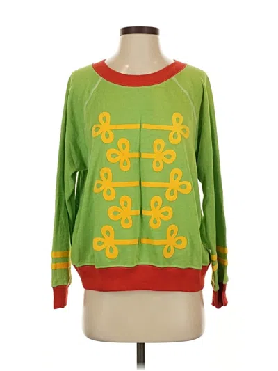 Pre-owned Wildfox Pullover Sweater In Green