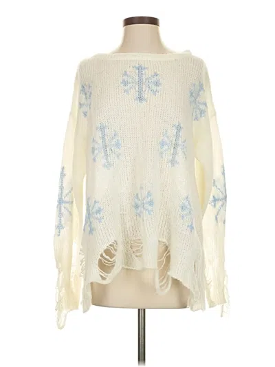 Pre-owned Wildfox Pullover Sweater In Ivory