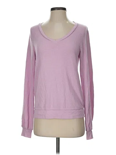 Pre-owned Wildfox Pullover Sweater In Pink