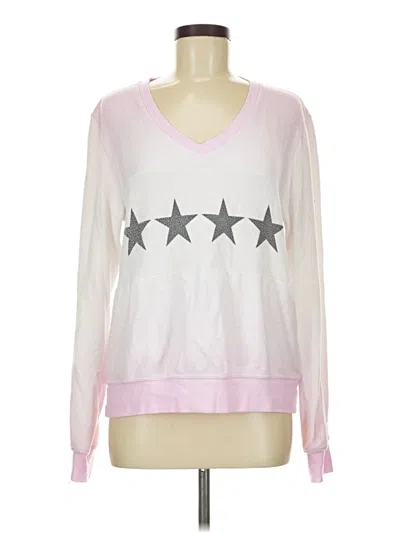 Pre-owned Wildfox Pullover Sweater In Pink