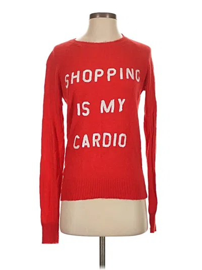 Pre-owned Wildfox Pullover Sweater In Red
