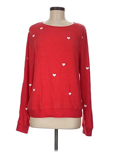 Pre-owned Wildfox Pullover Sweater In Red
