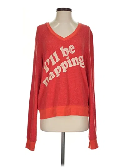 Pre-owned Wildfox Pullover Sweater In Red