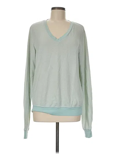 Pre-owned Wildfox Pullover Sweater In Teal
