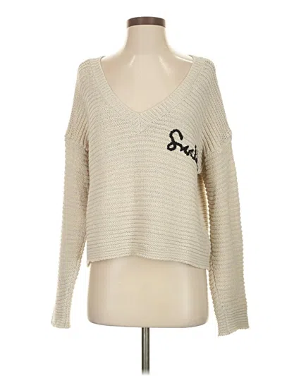 Pre-owned Wildfox Pullover Sweater In White