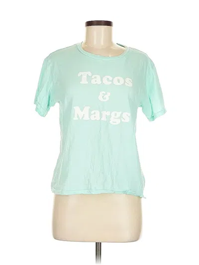Pre-owned Wildfox Short Sleeve T-shirt In Blue