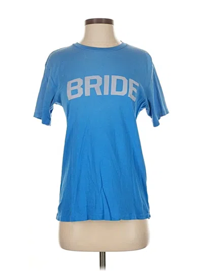 Pre-owned Wildfox Short Sleeve T-shirt In Blue