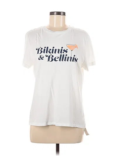 Pre-owned Wildfox Short Sleeve T-shirt In White