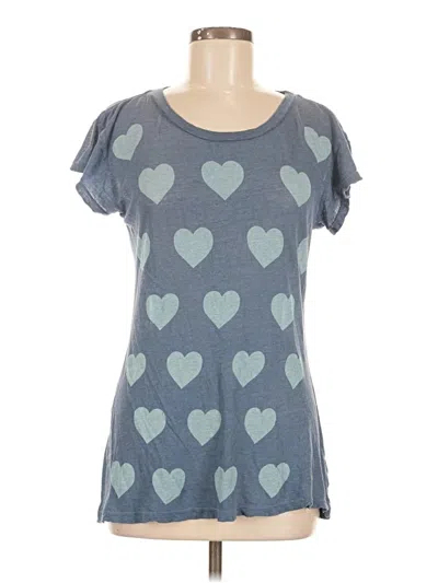 Pre-owned Wildfox Short Sleeve T-shirt In Blue