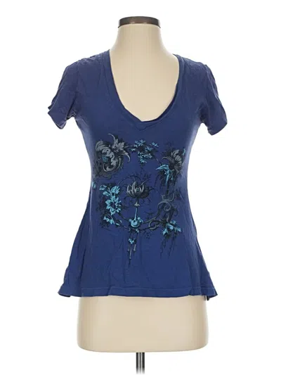 Pre-owned Wildfox Short Sleeve T-shirt In Blue