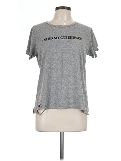 Pre-owned Wildfox Short Sleeve T-shirt In Gray