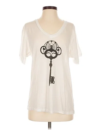 Pre-owned Wildfox Short Sleeve T-shirt In Ivory