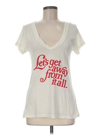 Pre-owned Wildfox Short Sleeve T-shirt In Ivory