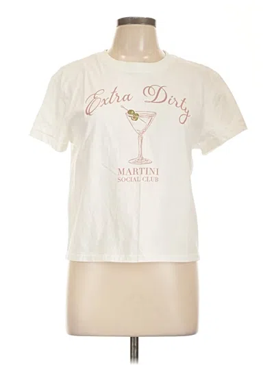 Pre-owned Wildfox Short Sleeve T-shirt In White