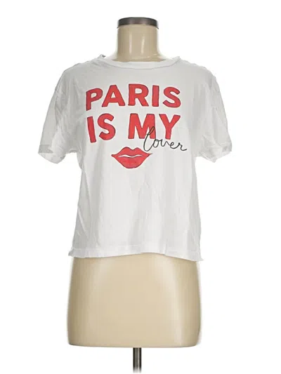 Pre-owned Wildfox Short Sleeve T-shirt In White