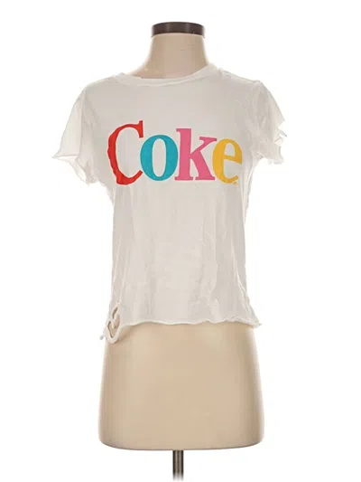 Pre-owned Wildfox Short Sleeve T-shirt In White