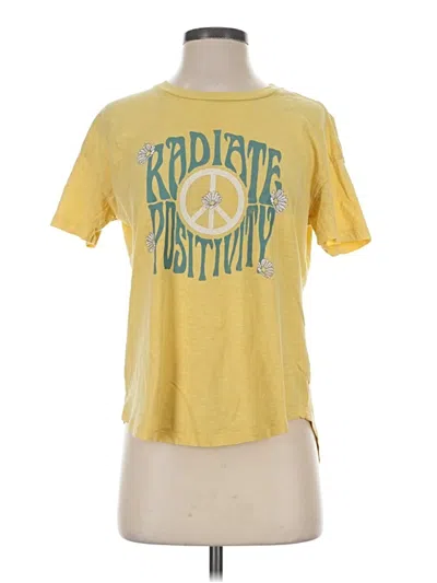 Pre-owned Wildfox Short Sleeve T-shirt In Yellow