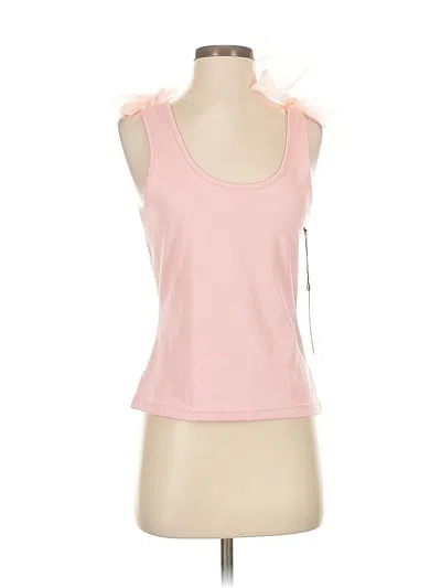 Pre-owned Wildfox Sleeveless Top Pink Sweetheart Neckline Tops