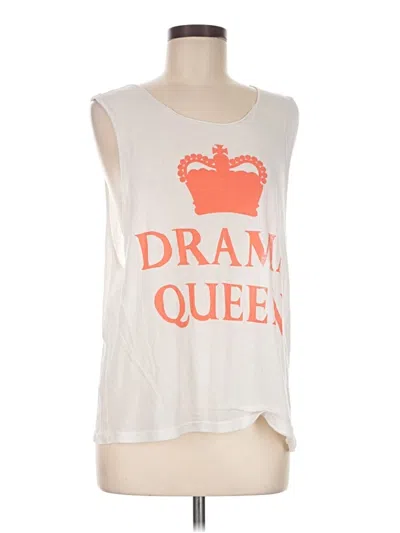 Pre-owned Wildfox Sleeveless T-shirt In White