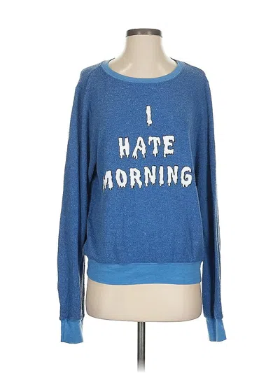 Pre-owned Wildfox Sweatshirt In Blue