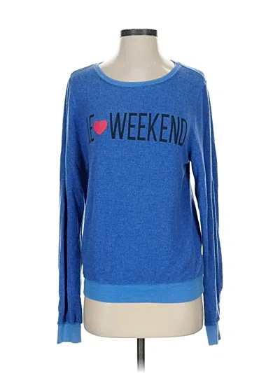 Pre-owned Wildfox Sweatshirt In Blue