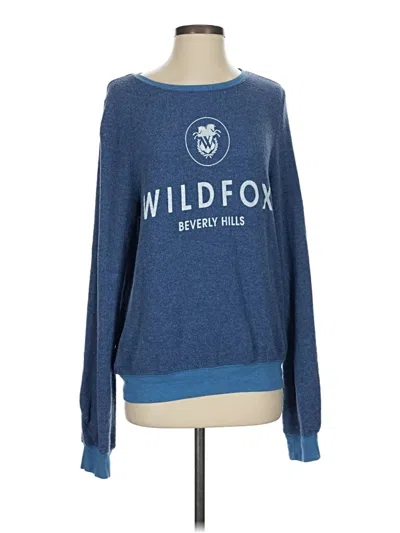 Pre-owned Wildfox Sweatshirt In Blue