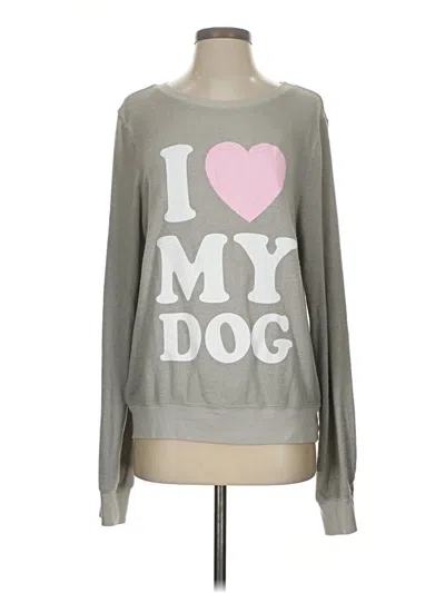 Pre-owned Wildfox Sweatshirt In Gray