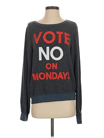 Pre-owned Wildfox Sweatshirt In Gray