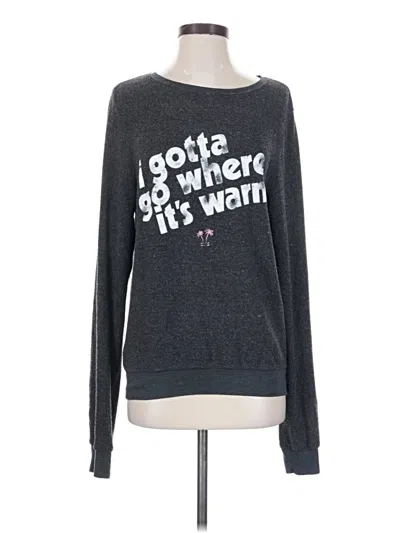 Pre-owned Wildfox Sweatshirt In Gray